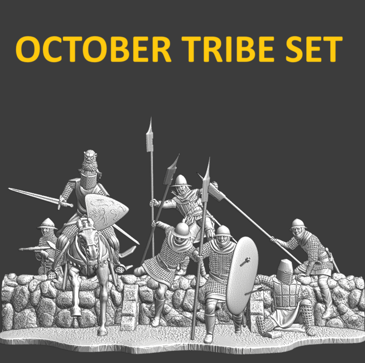 Tribe Set October 2024 - Crossing the wall, Medieval diorama